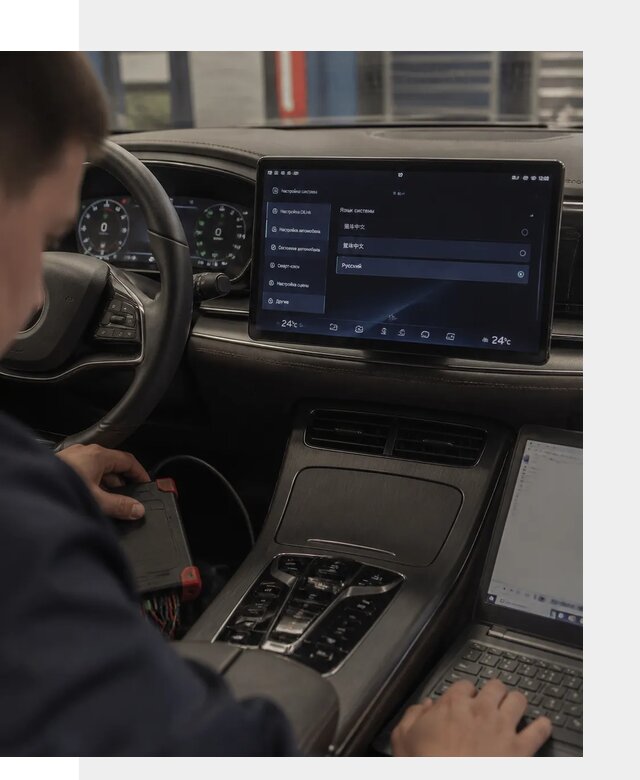 Русификация автомобиля BYD HAN для эксплуатации в Дивногорске